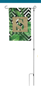 PERSONALIZED GARDEN FLAG 10.5